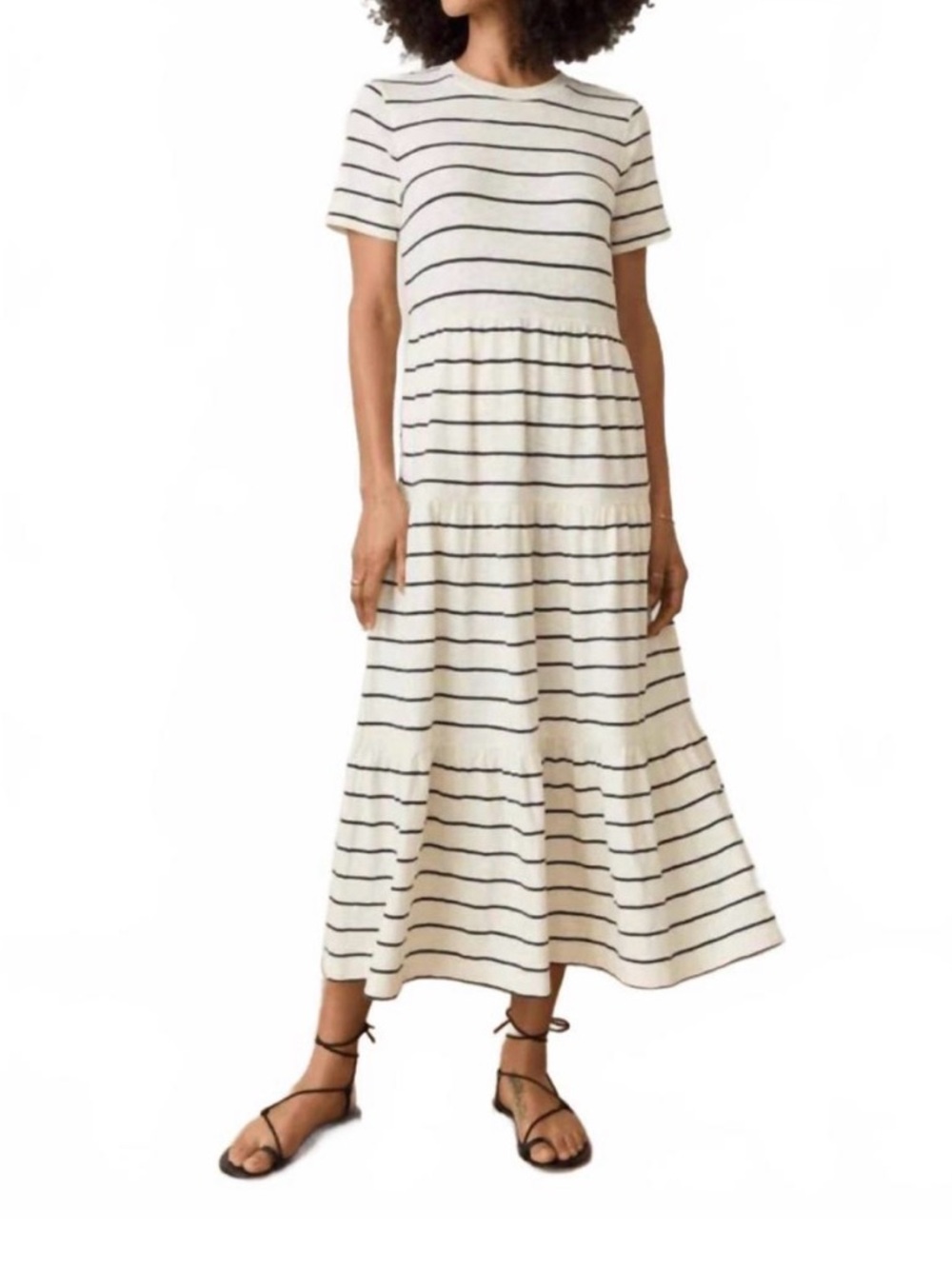 Marine Layer Sadie Vintage Slub Midi Dress Size Large
